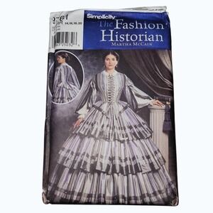 The Fashion Historian – Martha McCain Misses' Civil War Era Dress 14-20